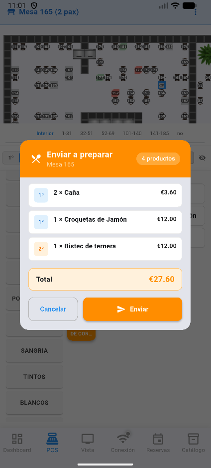Confirmación del pedido